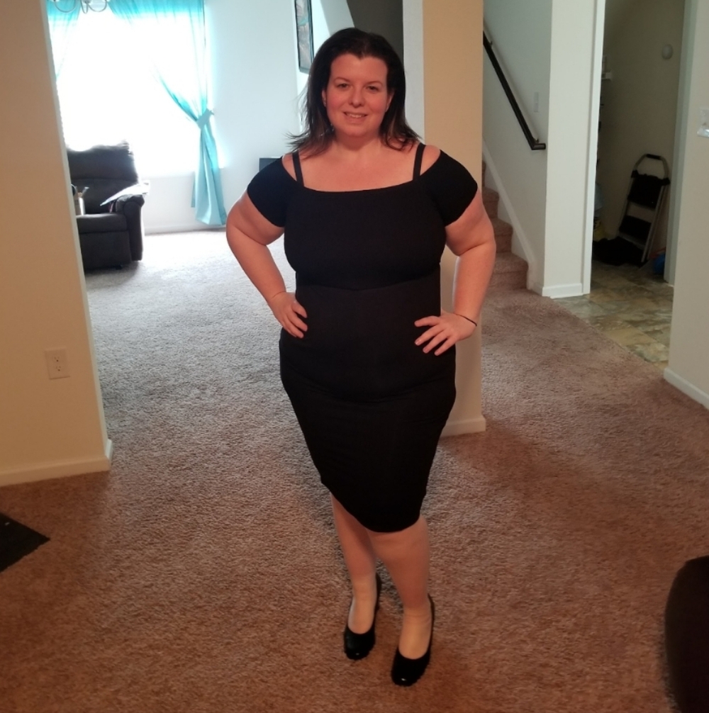 Torrid Jersey Off The Shoulder Smocked Bodice Bodycon Dress